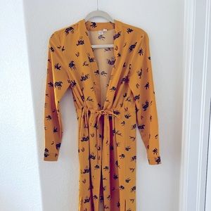 Flower print duster